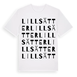 Lillsätter ordlek t-shirt – ekologisk bomull t-shirt från Pinshirt
