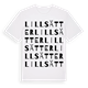 Lillsätter ordlek t-shirt