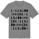 Mid Heather Gray t-shirt med Lillsjödammen ordlek t-shirt
