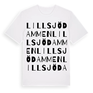 Lillsjödammen ordlek t-shirt – ekologisk bomull t-shirt från PinShirt