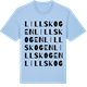 Blue Soul t-shirt med Lillskogen ordlek t-shirt