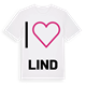 Jag älskar Lind t-shirt stort tryck