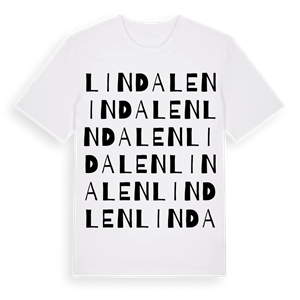 Lindalen ordlek t-shirt – ekologisk bomull t-shirt från Pinshirt