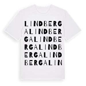 Lindberga ordlek t-shirt – ekologisk bomull t-shirt från Pinshirt