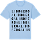 Blue Soul t-shirt med Lindberga ordlek t-shirt