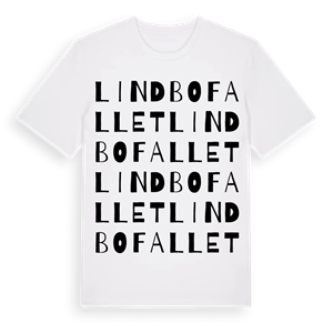 Lindbofallet ordlek t-shirt – ekologisk bomull t-shirt från Pinshirt