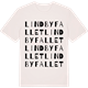 Vintage White t-shirt med Lindbyfallet ordlek t-shirt