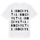 White t-shirt med Lindehylta ordlek t-shirt