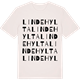 Vintage White t-shirt med Lindehylta ordlek t-shirt