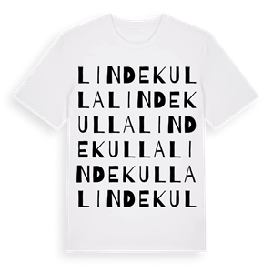 Lindekulla ordlek t-shirt – ekologisk bomull t-shirt från Pinshirt