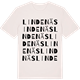 Vintage White t-shirt med Lindenäs ordlek t-shirt
