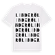 White t-shirt med Linderö ordlek t-shirt