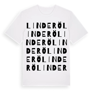 Linderö ordlek t-shirt – ekologisk bomull t-shirt från Pinshirt