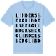 Blue Soul t-shirt med Lindersberg ordlek t-shirt