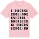 Pink Cotton t-shirt med Lindersberg ordlek t-shirt
