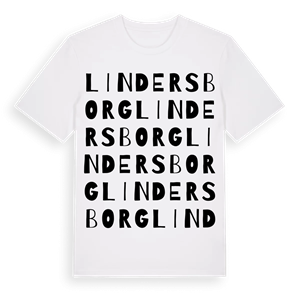 Lindersborg ordlek t-shirt – ekologisk bomull t-shirt från Pinshirt