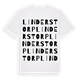 Linderstorp ordlek t-shirt
