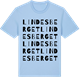 Blue Soul t-shirt med Lindesberget ordlek t-shirt