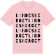 Pink Cotton t-shirt med Lindesberget ordlek t-shirt