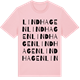 Pink Cotton t-shirt med Lindhagen ordlek t-shirt