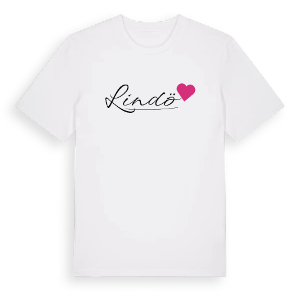 Lindö hjärta t-shirt – ekologisk bomull t-shirt från Pinshirt