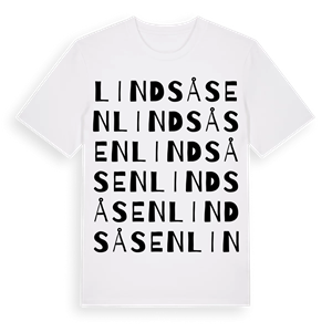 Lindsåsen ordlek t-shirt – ekologisk bomull t-shirt från Pinshirt