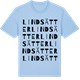 Blue Soul t-shirt med Lindsätter ordlek t-shirt