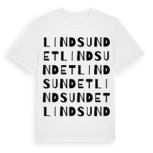Lindsundet ordlek t-shirt – ekologisk bomull t-shirt från Pinshirt