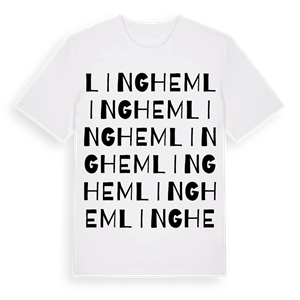 Linghem ordlek t-shirt – ekologisk bomull t-shirt från Pinshirt