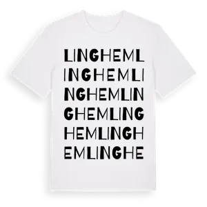 Linghem ordlek t-shirt – ekologisk bomull t-shirt från Pinshirt