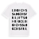 Linghemsskogens friluftsområde ordlek t-shirt