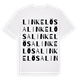 Linkelösa ordlek t-shirt
