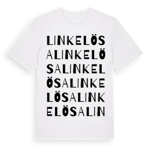 Linkelösa ordlek t-shirt – ekologisk bomull t-shirt från Pinshirt