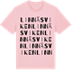 Pink Cotton t-shirt med Linnäsviken ordlek t-shirt