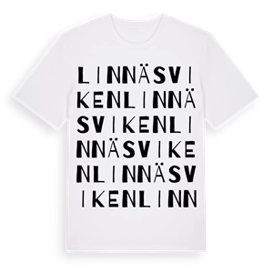 Linnäsviken ordlek t-shirt – ekologisk bomull t-shirt från Pinshirt