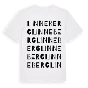 Linneberg ordlek t-shirt – ekologisk bomull t-shirt från Pinshirt