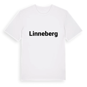 Linneberg fetstil t-shirt – ekologisk bomull t-shirt från PinShirt