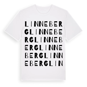 Linneberg ordlek t-shirt – ekologisk bomull t-shirt från PinShirt