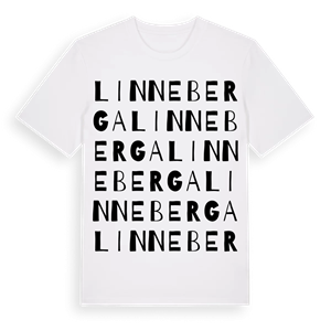 Linneberga ordlek t-shirt – ekologisk bomull t-shirt från Pinshirt