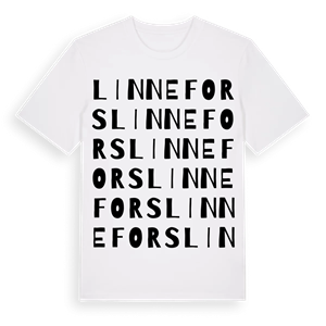 Linnefors ordlek t-shirt – ekologisk bomull t-shirt från Pinshirt