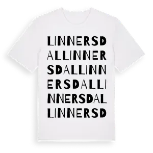 Linnersdal ordlek t-shirt – ekologisk bomull t-shirt från Pinshirt