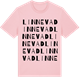 Pink Cotton t-shirt med Linnevad ordlek t-shirt