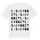 Lisabygget ordlek t-shirt