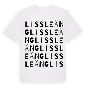 Lissleäng ordlek t-shirt – ekologisk bomull t-shirt från Pinshirt