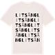 Vintage White t-shirt med Litsäng ordlek t-shirt
