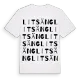 Litsäng ordlek t-shirt