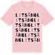 Pink Cotton t-shirt med Litsäng ordlek t-shirt