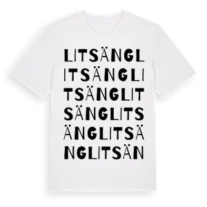 Litsäng ordlek t-shirt – ekologisk bomull t-shirt från Pinshirt