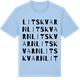 Blue Soul t-shirt med Litskvarn ordlek t-shirt