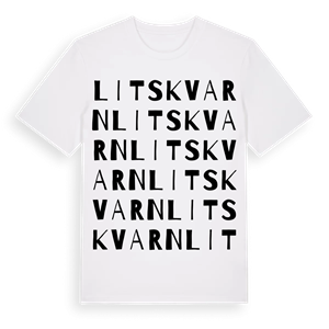Litskvarn ordlek t-shirt – ekologisk bomull t-shirt från PinShirt